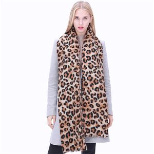 Top luxe imprimé léopard automne hiver femmes mode chaud châle écharpe en gros