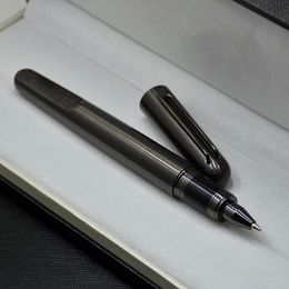 Stylo magnétique haut de gamme édition limitée série M stylo roller en métal gris et argent papeterie fournitures de bureau d'écriture comme cadeau d'anniversaire de la plus haute qualité