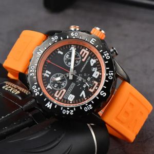 Top luxe montre pour hommes Quartz Endurance Pro Avenger chronographe 44mm montres plusieurs couleurs en caoutchouc hommes montres verre bracelet w346A