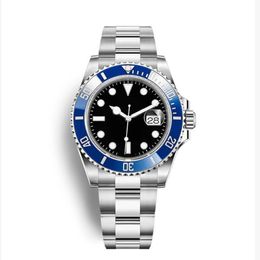 luxe herenhorloge 2813 automatisch uurwerk saffierglas mysterieuze blauwe wijzerplaat zilveren band modekleurige herenhorloges polshorloge