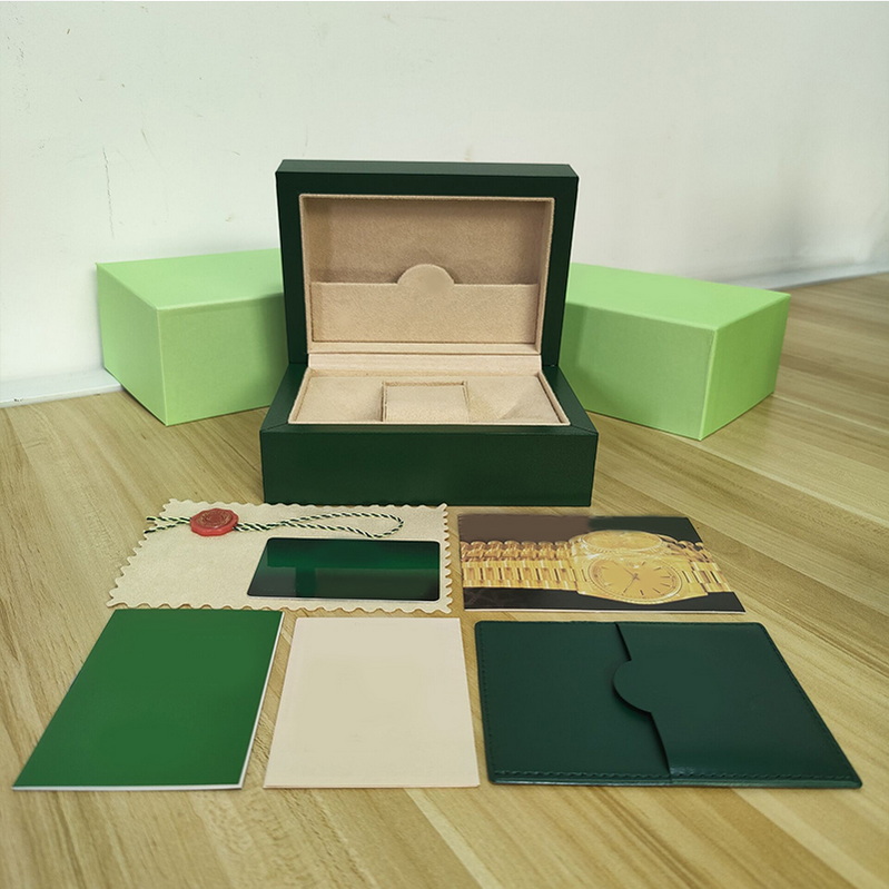 Designer-Herrenuhrenboxen Dark Watch Dhgate Box Luxus-Geschenkbox aus Holz für Uhren Yachtuhr Dweller Booklet Card Tags und Swiss Explorer Boxes Mystery Boxes