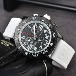 Montre de luxe pour hommes, Quartz Endurance Pro Avenger, chronographe 44mm, plusieurs couleurs, en caoutchouc, bracelet en verre
