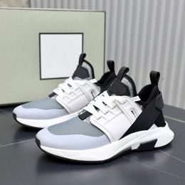 Top Luxe Nylon Mesh Jago Sneakers Schoenen Ultralichte rubberen zool Trainers Zwart Wit Mesh tom fords Casual Wandelen Heren Runner Sport Wandelschoen EU38-46 Met doos