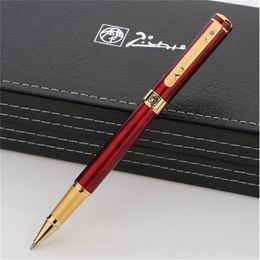 Top luxe Picasso 902 stylo vin rouge placage doré graver stylo à bille roulante fournitures de bureau d'affaires écriture options lisses stylos wi235m