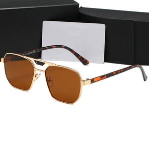 Gafas de sol de lujo de lujo diseñador de lentes polarizantes para hombres gafas gafas de gafas para personas mayores para mujeres marco de lentes de metal vintage regalos rr