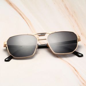 Gafas de sol de lujo diseñador de lentes polarizantes para mujer gafgle gafgle gafas de gafas para personas mayores para mujeres marco marco de lentes solares de metal vintage uu