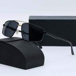 2023 Top lunettes de soleil de luxe concepteur de lentille polaroid Mens Goggle senior Lunettes pour femmes monture de lunettes Vintage Metal Lunettes de soleil avec boîte 4120