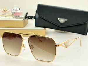 Top luxe zonnebrillen polaroid lensontwerper dameshoens goggle senior brillen voor vrouwen brillen frame vintage metalen zonnebrillen Spr55 maat: 61-13-145