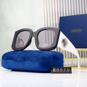 Top gafas de sol de lujo polaroid diseñador de lentes para mujer para hombre gafas senior gafas para mujer marco de anteojos gafas de sol de metal vintage con caja leopardo OS 0570