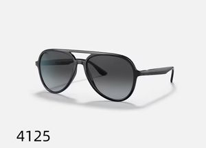 Top luxe lunettes de soleil polaroid lentille designer femmes Mens Goggle lunettes senior pour femmes monture de lunettes Vintage métal lunettes de soleil avec boîte 4125