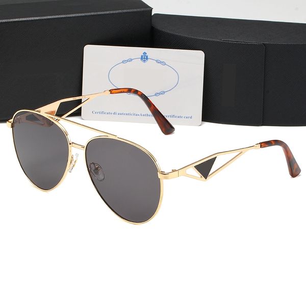 Top lunettes de soleil de luxe polaroid lentille designer femmes hommes lunettes senior lunettes pour femmes lunettes cadre vintage lunettes de soleil en métal avec boîte léopard SY 73