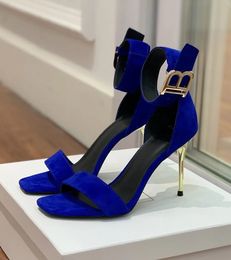 Top luxe Uma sandales chaussures avec paillettes B-embelli dame talons hauts robe de soirée gladiateur Sandalias EU35-40