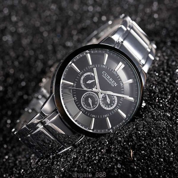 Reloj de lujo de marca CURREN, relojes de pulsera de cuarzo clásicos de estilo Simple, reloj de acero resistente al agua para hombre, reloj deportivo para hombre