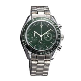 Top Luxe horloges voor mannen All Dial Work Multifunctioneel kwarts horloge merkklok mannen cadeau trendy roestvrijstalen riem 2024 nieuwe stopwatch