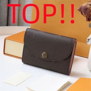 TOP M41939 ROSALIE PORTEMONNEE M62361 Designer Womens Mini Zippy Canvas Organizer Portemonnee Kaarthouder Pochette Accessoires Sleutel Pouc2621