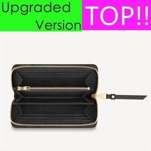 Top M42616 Verbeterde Zippy Wallet M61864 Desginer Dames Zip -kaarthouder Coin Slim Purse Key Pouch Mini Pochette Accessoires CL1211E