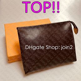 Top M47542 Pouche de toilette 26 19 15 Designer Womens Zippy Canvas Pouche de toilette Cosmetic Clutch Mini Bag Makeup Case Pochette Access311c