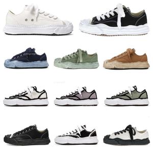 Top Maison Mihara Yasuhiro Original Sole Low Cut Canvas Shoes for Men Miharayasuhiro Toe Cap Sneaker Mens MMY Sports Shoe Womens Sport Women OG 77