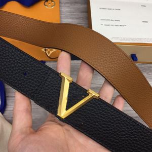 Top riem voor mannelijke en vrouwelijke ontwerpers met vacuümplating, helder oppervlakrotatie, puur koperzijdig, verkrijgbaar Leather Fashion Classic2467