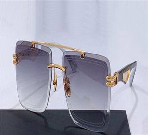 Top Man Fashion Design Sunglasses L'artiste I exquis Square Cut Lens K Gold Frame Highend Generous Style Outdoor UV400 Protec5081343