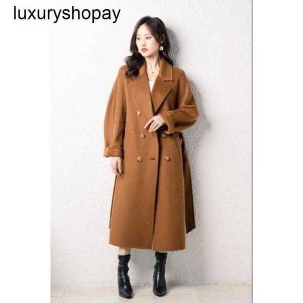 Top Maxmaras Cashmere Coat 101801 Womens Coats Winer Max double 30% Classic Long M Home Woolen For Women