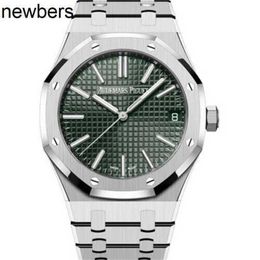 Top Men Aps Factory Audemar Pigue Watch Mouvement suisse Abbey Royal Oak Cadran vert 41 mm montre en acier (15510ST.OO.1320ST.04)