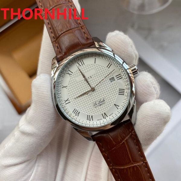 TOP HOMMES Automatic AutoProfond Date Montre 40mm Solide Fine En Acier Inoxydable Mens 2813 Mécanique Self-Wind Wholesale Cadeaux Mâle Montre-Bracelet Nice Super Noël Cadeau