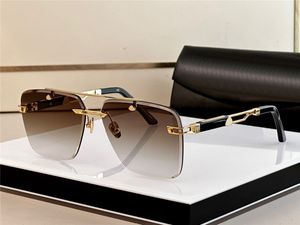 Top hommes design lunettes de soleil THE DUKEN I carré K monture en or verres sans monture style populaire et généreux lunettes de protection uv400 extérieures haut de gamme