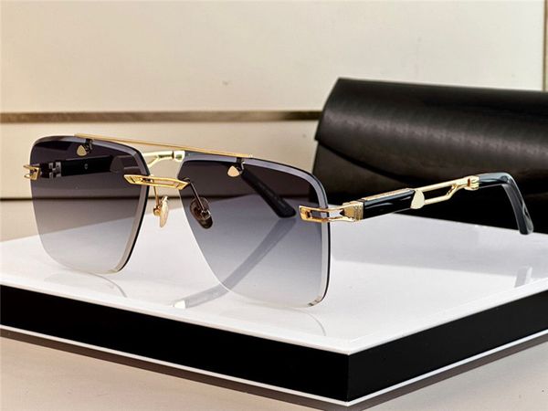 Top lunettes de soleil design pour hommes THE DUKEN I carré K monture en or verres sans monture verres de protection uv400 haut de gamme de style populaire et généreux