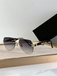 Gafas de sol de diseño de moda para hombres superiores THE ENDEN exquisito K marco dorado lente sin montura estilo simple y popular gafas de protección uv400 para exteriores de alta gama