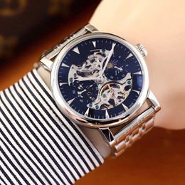 Top Men Patekity Watch Fashion Mechanical Automatic Luxury Watch 42mm roestvrijstalen riem Business Brand Pols horloges luxe ontwerper sporthorloge