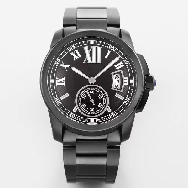 Top Men's Automatic Diamond Watch, en acier inoxydable et conception imperm￩able