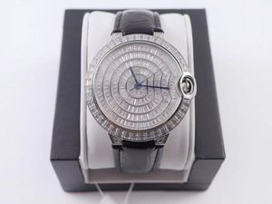 Top Heren Diamond Watch, Hand-Innaid T - Diamond Double Sapphire Glass Diep waterdicht