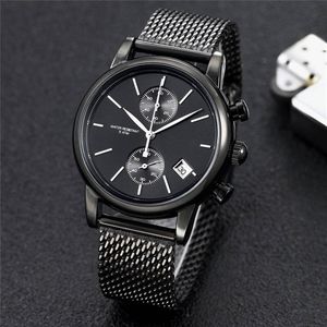 Top hommes montre hommes Designer montre à Quartz de luxe multifonctionnel en acier inoxydable chronographe décontracté montre d'affaires Tre244q