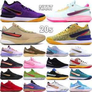 Top Hommes XX 20s Chaussures de basket-ball NXXT Gen Formateurs The Debut Time Machine Trinity Geode Teal University Red L 20S Baskets d'extérieur Taille 40-46