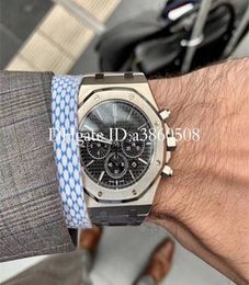 Top Men039s Watch Gold Stanless Steel 42 mm de alta calidad VK Chronograph Quartz Movement Sports Men relojes Montre de Luxe OR8037813