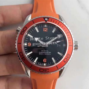 Top Mens Automático Cal 8500 Reloj Naranja Negro Azul Hombres Apnea James Bond 007 Ocean Diver 600m Planet Correa de caucho profesional Ban276S