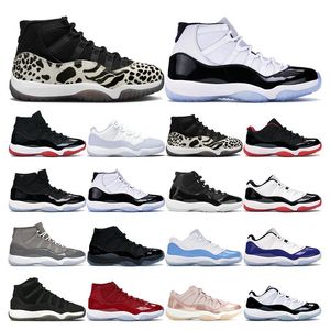 Top Mens Basketball Shoes 11s Jumnpman 11 Animal Instinct Pure Violet Cool Gray Concord 45 pet en jurk dames sport sneakers trainers maat met doos