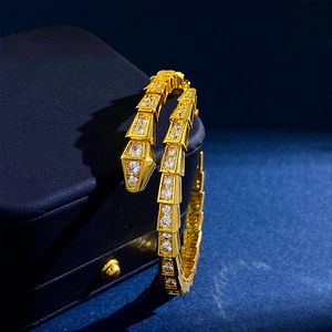Bovenste heren armband armband sieraden ringen Bulgaarse roestvrijstalen strass slangarmbanden 18k gouden zilveren rozenkleuren dames armbanden ring love party cadeaus geen doos