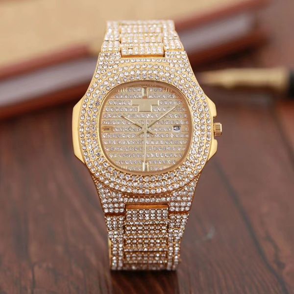 Top Mens Ladies montre en or vente de haute qualité élégante marque de luxe2022 créateur de mode calendrier automatique montres en acier inoxydable diamant pour wo