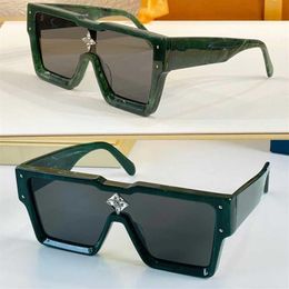 Gafas de sol de hombres superiores Z1552W Classic Green Angular Frame Simple Fashion Shopping Lens Decorative Decorative Diseñador de marca Handy Glass259y