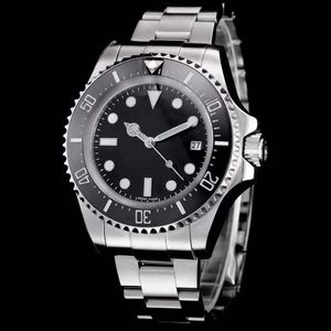 Top herenhorloge met diepe keramische bezel SEA-Dweller saffier-cystal roestvrij staal met glijslotsluiting Automatisch mechanisch Herenhorlogec257q