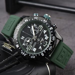 Top herenhorloge Quartz Endurance Pro Avenger chronograaf 44 mm meerdere kleuren rubberen herenhorloges glazen horloges