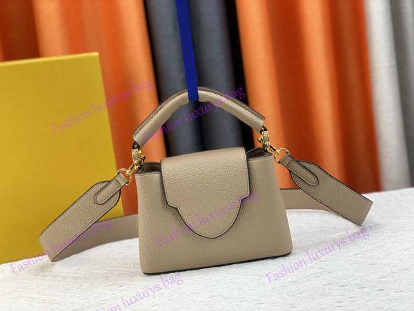 Top Mirror Quality Lady Fashion Mini Sac à épaule Designe Capucines Luxury Sac Elegant Lady Style Handsbag Totes Sac Sac à bandoulière