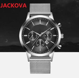 Top Model Luxury Japan Reloj de cuarzo Hombres 43 mm Acero inoxidable Cuero Presidente Relojes Masculino Fecha automática Regalos generosos clásicos Relojes de pulsera Precio bajo Montre de Luxe