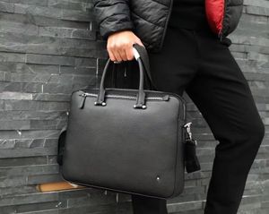 Top Montblanc herentas crossbodytas aktetas volledig lederen bagage aktetas tandenstoker koeienhuid designer tas handtas luxe tas druktas 8811-1 computertas