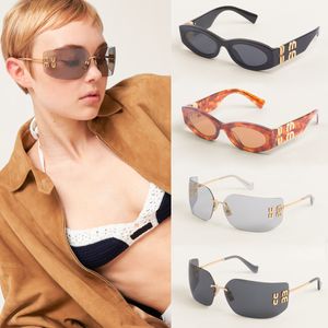 Gafas de sol de mui mui mui gafas de sol ovales para el ojo del ojo para la mujer gafas de sol de diseñador para hombre