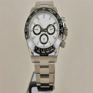 Top n Factory V3 Deluxe Men Bekijk Sapphire Chronograph Watches Eta 4130 Beweging Ceramic Bezel 116500 Model 904L roestvrij staal W248V