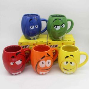 Tasses à café en grains de 600mL mm, tasses à thé, dessin animé, marque d'expression mignonne, grande capacité, verres, cadeaux de noël, nouveauté