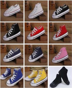 top Nieuw merk kinder canvas schoenen mode hoge - lage schoenen jongens en meisjes sport canvas designer schoenen en sport A0018696002